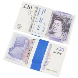 Prop Money Copy Game UK Pounds GBP Bank 10 20 50 Notizen Filme spielen gefälschte Casino Po Booth2043661