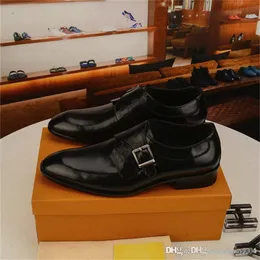 A4 28 Style Men's Shoes Quality Cowhide Leathe Shoes British Business Extra Soft Leather Man Split Leathers Designer Luxury Dress Shoe Men Moccasins Storlek 6.5-11