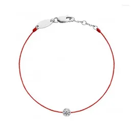 Braccialetti con ciondoli B01-001F Filo rosso Linea fatta a mano Stringa fatta a mano Braccialetti a catena per le donne Regalo di compleanno GioielliFascino Kent22