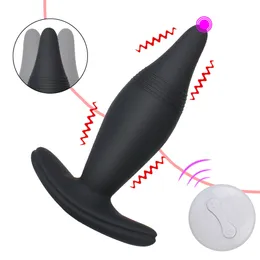 Dildo Vibrator Brinquedos Sexy para homem/mulher 7 velocidades de controle remoto sem fio Plug de massagem prostática Produtos adultos