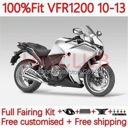 Ciało wtrysku dla Honda VFR1200F Crosstourer VFR 1200 RR CC F 10-13 15NO.68 VFR1200X VFR-1200 VFR1200 10 11 12 13 VFR1200RR 2012 2012 2012 2012 OEM Black Silver Silver