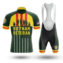 2024 novo vietnã veterano camisa de ciclismo 19d bicicleta shorts conjunto ropa ciclismo dos homens verão secagem rápida ciclismo maillot inferior roupas