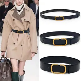 Womens Designer Belts Mens Luxurys Designers Belts Smooth Buckle Waistband Genuine Leather Cintura Ceinture Homme Pour Large width 2204155D