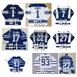 Vintage Doug Hockey Jersey Wendel Clark Mats Sundin Tim Horton Mike Palmateer Lanny Darryl Sittler slips Domi Williams