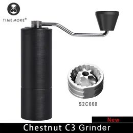Tore TimeMore Cheut C3 Manual Coffee Grinder Capacity 25g Hand Adutable Teel Core Burr for Kitchen End Cleaning Bruh 220609