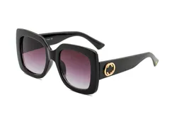 Modedesigner 0083 Sonnenbrille Mann Frau Luxus Sonnenbrille Rechteck Goggle Adumbral Vollrahmen Top -Qualität