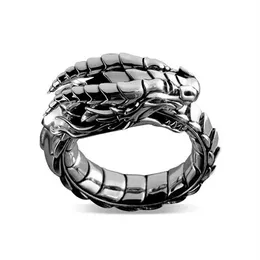 Banda européia e americana de mitologia nórdica Rings moda moda em forma de dragão punk ring ring masculino jóias de luxo AB955