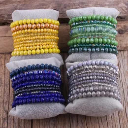 Beaded Strands RH Fashion Designer Armband Set 9pc Glass Crystal Multi Stack Armband For Women Jewelry Fawn22