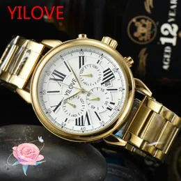 Top Factory Wholesale Men's Watch Quartz Stainless Steel Clock Cleendar Multifunction Sapphire Monte Listwatch