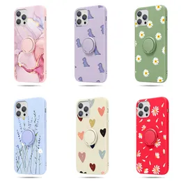 Magnetic Ring Holder Soft TPU Cases For Xiaomi Mi 11 Lite Ultra K40 Poco F3 CC9e 11i A2 8 Redmi Note 10 9 9A 9T Pro Max 10S Cover