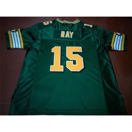 UF Chen37 Custom Men Youth Women Vintage Edmonton Eskimos＃15 Ricky Ray Football Jersey S-5XLまたはカスタム任意の名前または番号ジャージー