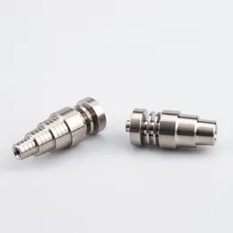 T003/T004 Sigara Aksesuarı Evrensel 6 in 1 Titanyum Çivi 10mm/14mm/18mm Erkek Kadın Gr2 Dabber Çivi Cam Su Boruları Dab Rig Bong Aracı