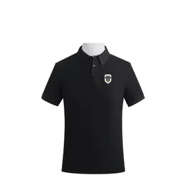 Angers SCO Męskie i damskie polo wysokiej klasy koszulka z bawełniana koszulka z podwójnym koralikiem Solidny kolor swobodny fan T-shirt