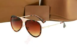 Tiger Pilot Frame Sunglasses Summer Woman Fashion УФ -защита солнцезащитные очки мужчина на открытом воздухе бокалы пляж Стильные мужчины металлические рыбалки солнцезащитные очки 003