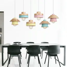 Hängslampor vintage ljusarmaturer ljus järn armatur suspendu trä hängande lampa loft industriell matsal restaurang hanglamppendant