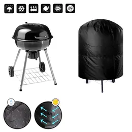 210D Waterproof BBQ Grill Barbeque Cover Outdoor Rain Barbacoa Anti Dust Protector för Gas Charcoal Electric Barbe 220510