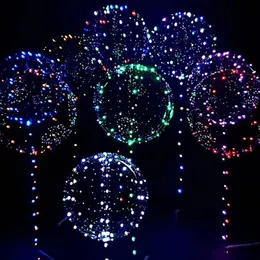 18 inch LED Ballon Lichtgevende Partij Kerst Decoratie Bruiloft Benodigdheden Dorm Transparante Bubble Verjaardag Bruiloft Licht Lichtslingers Gift