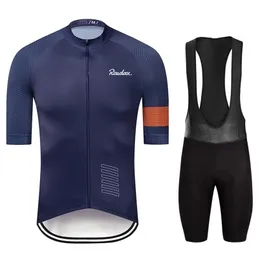 Raudax Cycling Set Man Jersey Krótkie rękawowe rowerowe rowerowe zestaw do odzieży MTB Rower Zużycie Triathlon Maillot Ciclismo 220601