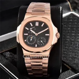 CAI JIAMIN - Herrklocka - Herrmekanisk automatisk klocka Rose Gold rostfritt stålklocka 2813 Mekanisk rörelse 40mm Dial Watch