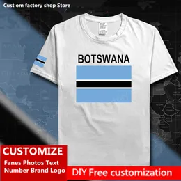 Botswana Batswana Men T Shirts Custom Jersey Fans Diy Name Number High Street Fashion Hip Hop Loose Casual T Shirt 220616