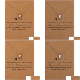 Pendant Necklaces Pendants Jewelry Fashion Logo Card Diamond Necklace For Women Wholesale N2106301 Drop Delivery 2021 T6Viw