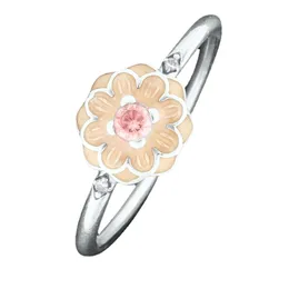 Aesthetic jewelry Pandora Blooming Dahlia Diamond Crystal Rings for women men couple finger ring sets with logo box birthday gifts 190985NBP