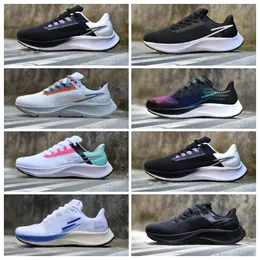 Running Shoes Designer Zoom Pegasus 37 39 Be True Disual Shoes Mens Flyease 38 Triple White Midnight Midnight Black Navy Chlorine Blue Ribbon Green Wolf Grey Sports Train