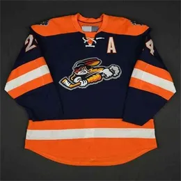 Nik1 24 Justin DaSilva Greenville Swamp Rabbits Fantasy Team Ice Hockey Jersey Mens Stitched Custom any Number and name Jerseys