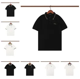 メンズレディースフランスのブランドワニの男のポロシャツ夏のビジネスレジャー100％の綿の緩い半袖刺繍ラペルパウロ男性半袖TシャツS-2XL＃01
