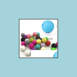 100pcs Sile Beads BPA 9/12/15/19 mm Ząbek na naszyjnik łańcuch smocznia dla dzieci dostawa 2021 Arts Crafts Prezenty domowe ogród 3lp