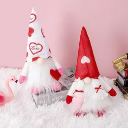 Party Decoration Gnome Longged Uroczysty Pluszowa Rudolph Lalka zabawka dla dzieci Walentynki Dnia Prezent Girlfriend Boyfriend Para Bez twarzy