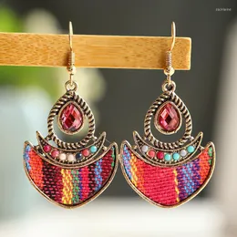 Dangle & Chandelier Vintage Bollywood Jewellery Ethnic Drop Earrings Afghan Bead Moon Jhumka Wedding Jewelry