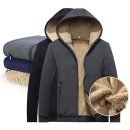 Herrtröjor tröjor aemape varumärke ull män höst vinter stil fleece hoody lång ärm