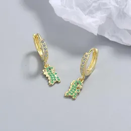 Hoop Huggie Kofsac Söt liten för Women Party Jewelry Gold Color Exquisite Zircon Ear Girl Accessories Gifts Moni22