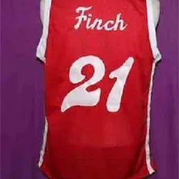 CHEN37 RARE UOMINI GIOVANI DONNE VINTAGE LARRY FINCH RED RED RETRO 1972-74 Home # Basketball Jersey Size S-5xl o personalizzato qualsiasi nome o Nome Jersey