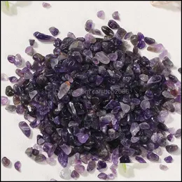L￶sa ￤delstenar smycken DIY Natural Purple Crystal for Home Office Bank El Decor Stone Handgjorda halsbandsarmband ringar DHXPP