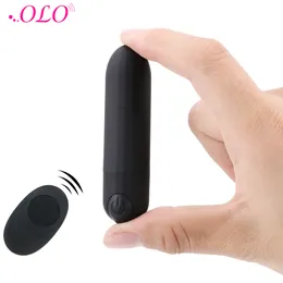 Olo 2タイプのリモコン膣マッサージャー女性のためのセクシーなおもちゃ10速度強い振動クリトリス刺激剤弾丸バイブレーター