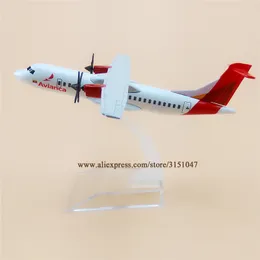 Alloy Metal Air NCA ATR 600 Airlines Airplane Modelo 600 Airways Stand Stand Aircraft Presentes de crianças 16cm Y200106