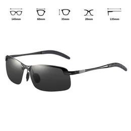 نظارات شمسية مستقطبة فاخرة جديدة للرجال الذين يقودون الصيد المشي لمسافات طويلة من أشعة الشمس الكلاسيكية الكلاسيكية نظارات الرجال الأسود UV400