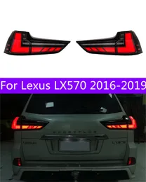 Światła ogonowe części dla Lexusa LX570 20 16-20 19 tylne światło tylna lampa LED DRL DRL Sygnał Hamulec Hamulec Odwracanie Parking Light Falift