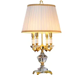 Table Lamps Fashion Luxury Modern 3 Lamp High Quality Crystal Light 100% K9 Grade A TableTable