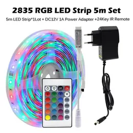 Lampka LED 5m 10m 15m 20m 20m RGB 5050/SMD2835 Elastyczna wstążka DIY RGB Dioda Tape DC 12V Bluetooth świąteczne lampki świąteczne