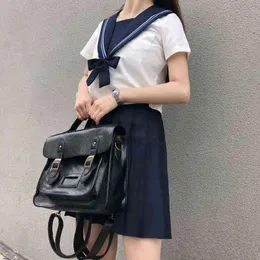Korean vintage kvinnor ryggsäckar preppy stil student ryggsäck multifunktionell kvinnlig axelväska kvinnor skola damer totes 220713