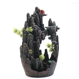 Fragrance Lamps Mountain Design Ceramic Smoke Backflow Incense Burner Aroma Holder Portable Handicrafts Censer Home DecorationFragrance