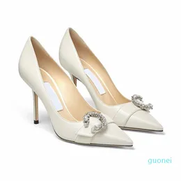 Elegant Bridal Wedding Dress Shoes Saresa Pumps Pointed Toe Fabric Women's High Heels Luxury Lady Perfect Party Time EU35-43 2022