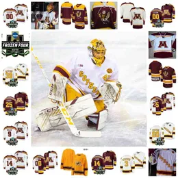 XFLSP 2022 College Frozen Four Championship Minnesota Golden Gophers Hockey Jersey Custom 26 Blake Wheeler 26 Thomas Vanek 10 Paul Martin 81 Phil