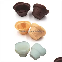 Ferramentas de massa de cozinha Bakeware Kitchen Dining Bar Garden 200pcs Muffin Cupcake Liner Paper Cup Bolo WR DHXJ2