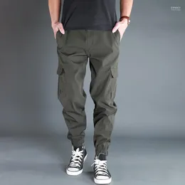 Calça masculina primavera outono alongamento homens causais militares mole -shell à prova d'água de caminhada ao ar livre calça tática de 6xlmen's drak22