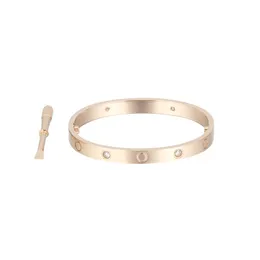 Jewelry Women Lovers Charm Crystal Bracelets Silver Gold Bangles Men Luxury designer Jewelry Stainless Steel classic simple fashion diamond bracelet