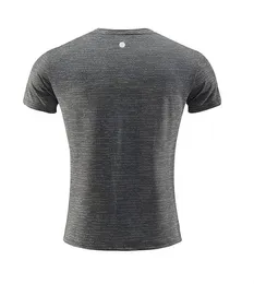 LL Camicie da uomo all'aperto New Fitness Gym Calcio Calcio Mesh Back Sport T-shirt ad asciugatura rapida Magro